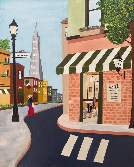 Coffee in North Beach - Original Art