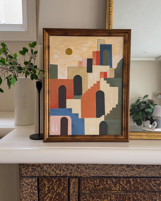 The Village - Original Framed Art