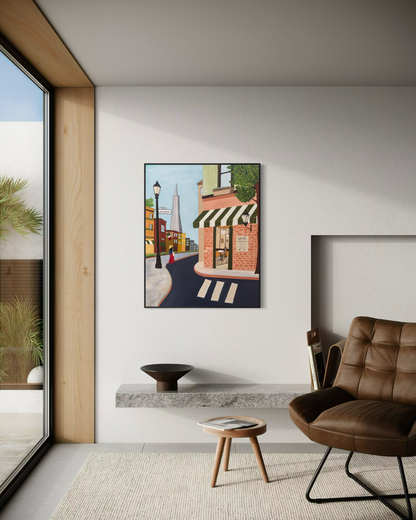 Coffee in North Beach - Original Art