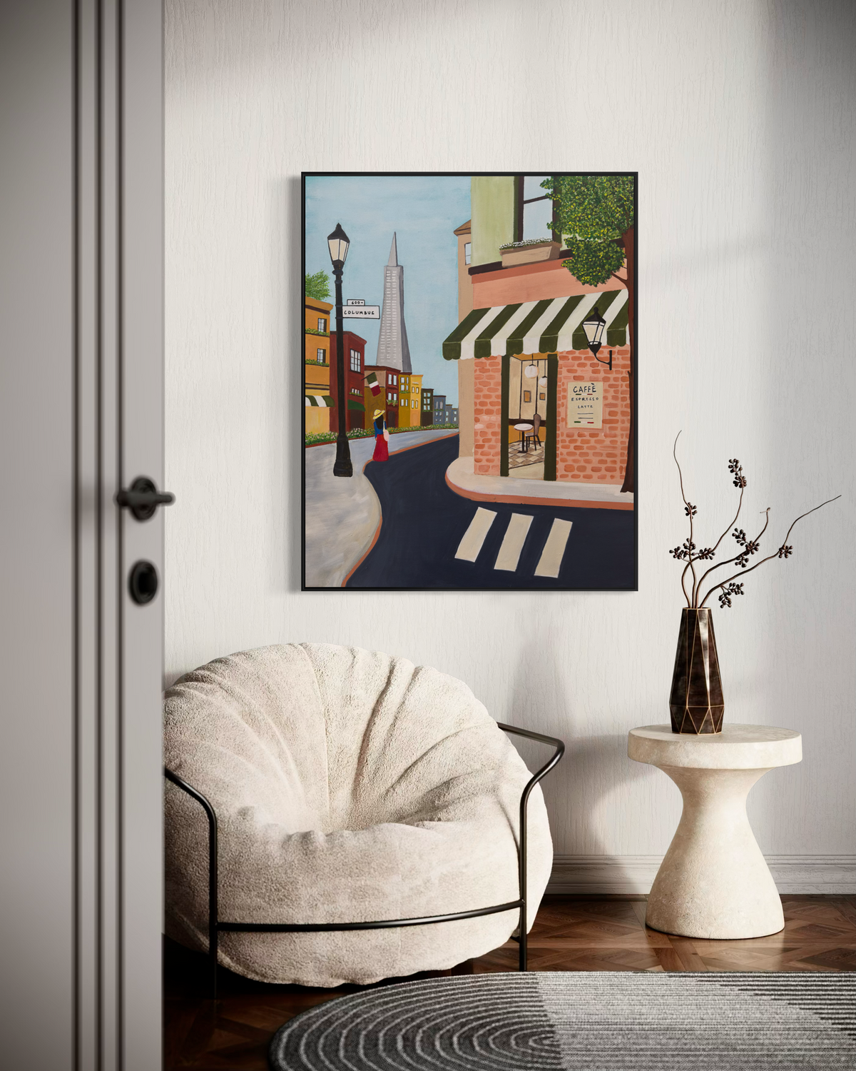Coffee in North Beach - Original Art