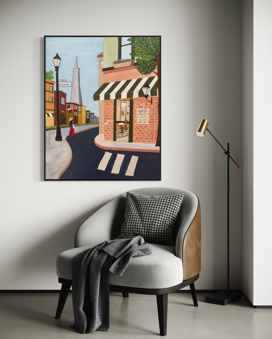 Coffee in North Beach - Original Art